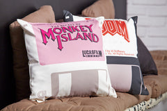 Monkey Island Disk 22 Floppy Pillow Cover by Maya Pixelskaya