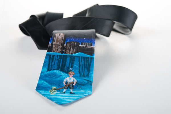 Drowning Guybrush tie